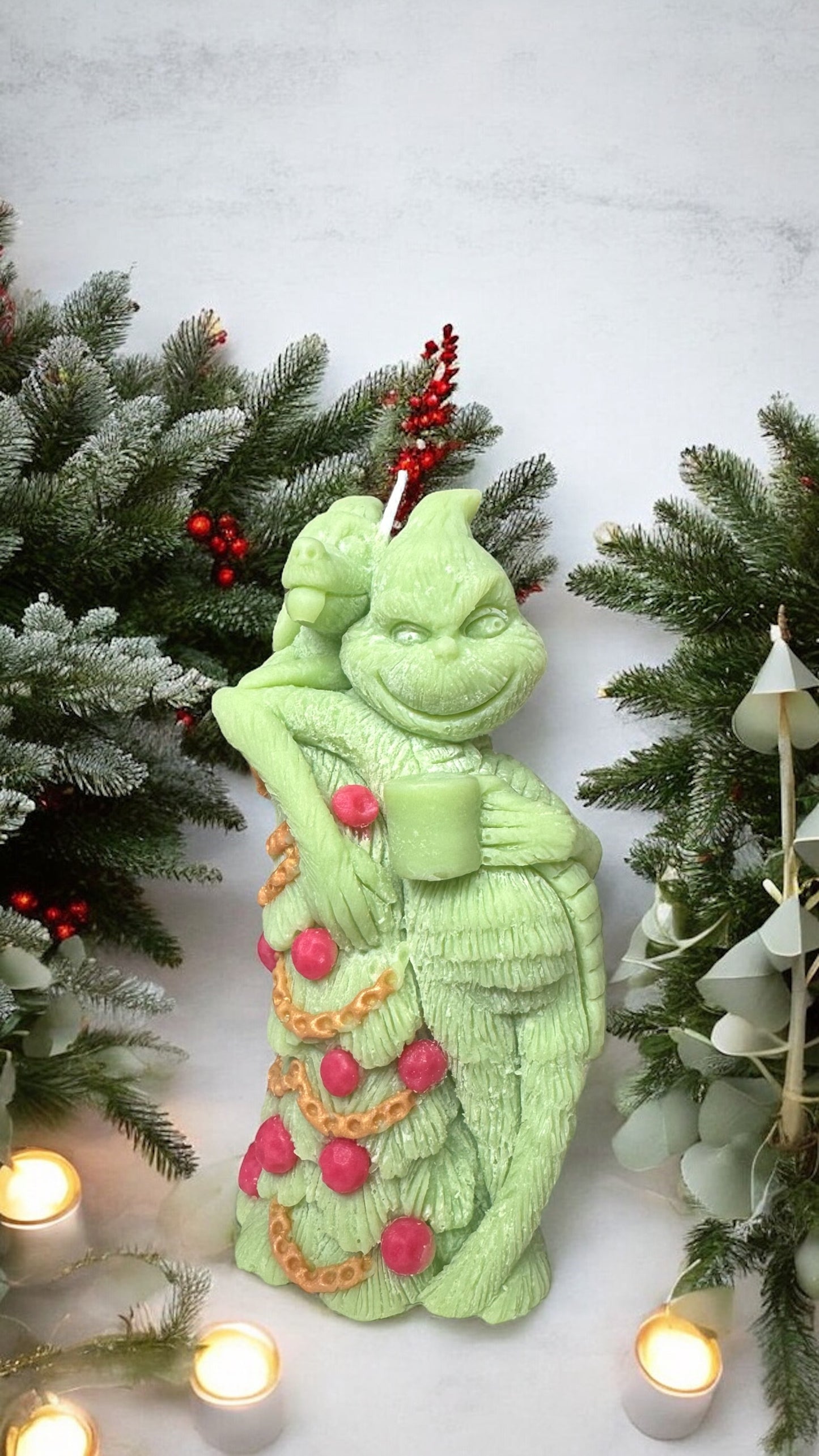 Mr Grinch Candle